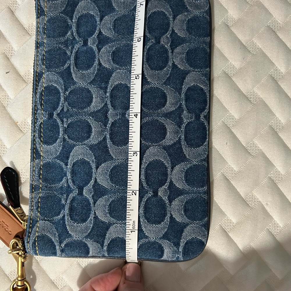Coach Denim Signature Wristlet - Picture 3 of 4